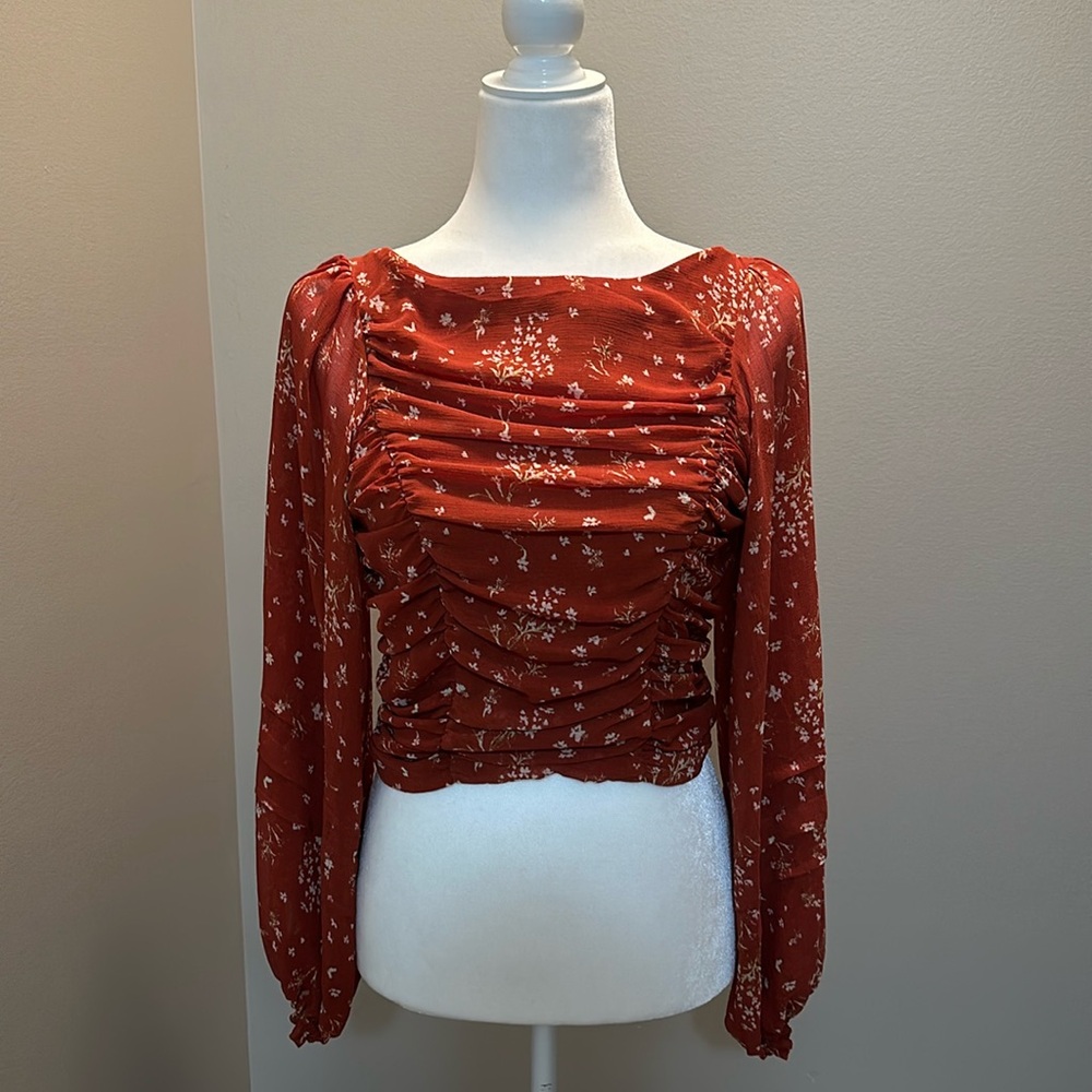 Free People backless crop top